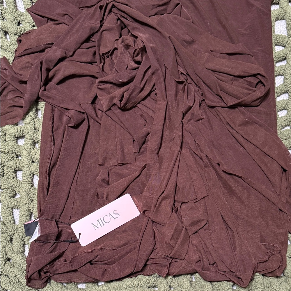 Micas Women's Mini Dress in Brown